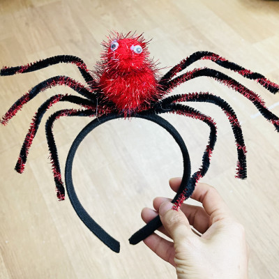 Bờm nhện hoá trang halloween/ bờm bóc chơi halloween hình nhện