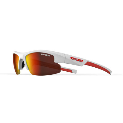 Kính mát thể thao Unisex Tifosi Shutout - Gọng Matte White Tròng Smoke Red