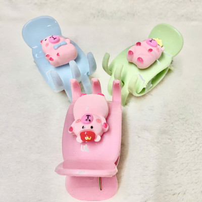 Combo 3 kẹp tóc càng cua capybara dễ thương