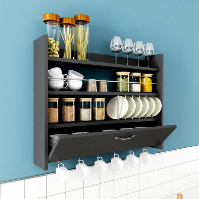 Kệ gỗ đựng gia vị nhà bếp hiện đại SMLIFE Knott