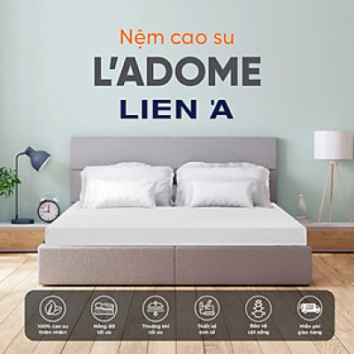 Nệm 100% cao su thiên nhiên Liên Á LA DOME -  Hỗ trợ cột sống - tốt cho lưng-nâng niu giấc ngủ- Bảo hành 12 năm