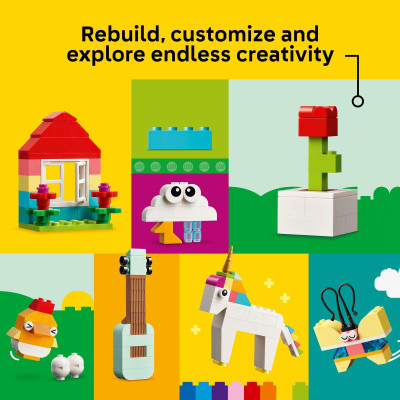 LEGO CLASSIC 11038 Đồ chơi lắp ráp Thùng gạch sáng tạo sống động (850 Chi Tiết)