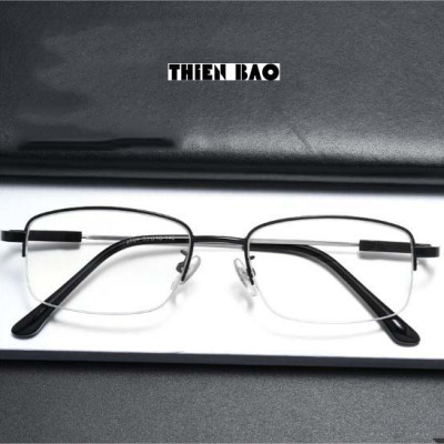 Kính lão thị, kính viễn thị Nam nữ KVM367 hàng đẹp xẻ cước chống as xanh Gọng TITANIUM càng dẻo chuẩn độ hàng Hot loại I