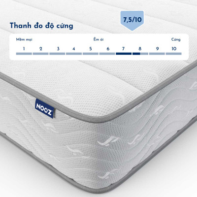 Nệm Foam Lò Xo Bonnell NOOZ Home Goods Mattress lò xo liên kết cùng tầng cao su non nâng đỡ