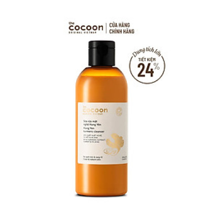 Bigsize - Sữa rửa mặt nghệ Hưng Yên Cocoon giúp da sạch mịn và rạng rỡ 310ml