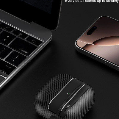 Bao Case Ốp TPU Carbon cho Airpods 4 - Hàng Chính Hãng
