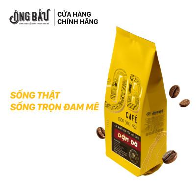 Thùng 8 Túi Ông Bầu Cà Phê Nguyên Hạt Đậm Đà OB1 - Túi 1 Kg