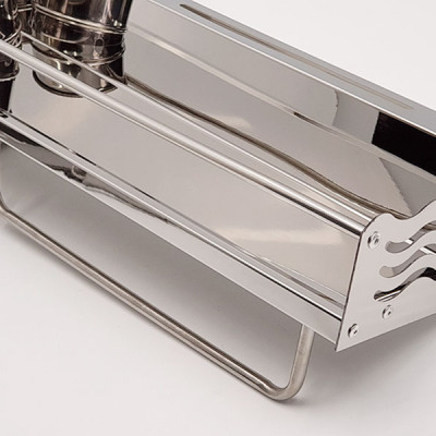 Kệ bếp đa năng Inox Eurolife EL-K1 (Trắng bạc)