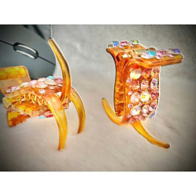 Combo 2 cái kẹp tóc càng cua đính đá Ý sáng lấp lánh chất lượng cao