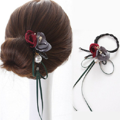 Dây hoa búi tóc đính hoa đại phong cách Hàn Quốc