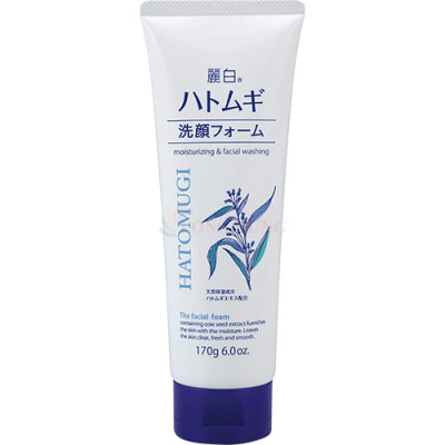 Sữa rửa mặt Ý Dĩ Kumano Reihaku Hatomugi Moisturizing & Facial Washing giúp dưỡng ẩm (170g) - Hàng chính hãng