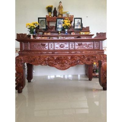 sập thờ gỗ mít chân 22cm hàng đẹp xịn