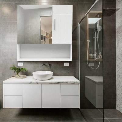 Tủ phòng tắm gỗ hiện đại SMLIFE Saba