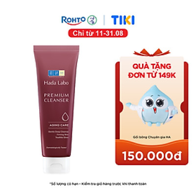 Sữa rửa mặt Hada Labo chống lão hóa Premium Cleanser Aging Care 100g