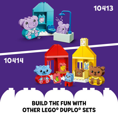 LEGO DUPLO 10414 Đồ chơi lắp ráp Phòng ăn và phòng ngủ của bé (28 chi tiết)