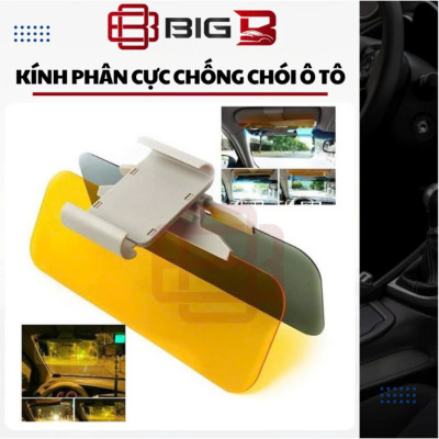 Kính Chống Lóa Ô Tô 2 Trong 1 – Chống Chói Đèn Xe Ban Đêm, Chống Nắng Ban Ngày