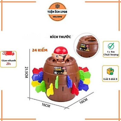 Trò Chơi Đâm Hải Tặc Hộp Lớn 24 kiếm, Đồ Chơi Trẻ Em và Người Lớn Giải Trí