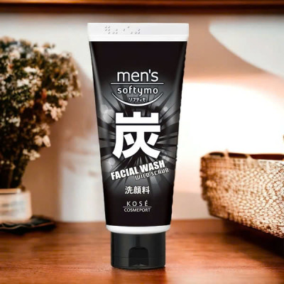 Sữa Rửa Mặt Nam Chiết Xuất Than Hoạt Tính Kosé Softymo Men