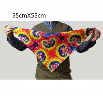 Khăn bandana Vintage vẽ hoa văn thổ cẩm