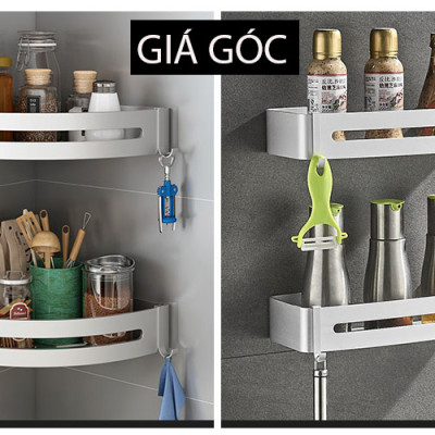 Kệ Đựng Gia Vị Nhà Bếp Tiện Lợi, Giá Treo Dụng Cụ Nhà Bếp Gắn Tường, Kệ Đựng Đồ Nhà Tắm Đa Năng, Tiện Dụng, Không Cần Khoan – MH3112