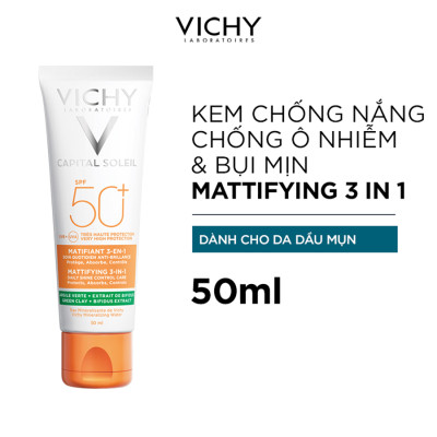 Bộ Kem Chống Nắng Chống Ô Nhiễm Và Bụi Mịn VICHY Capital Soleil Mattifying