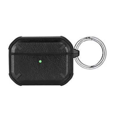 Bao Case Ốp Bảo Vệ Cho Airpods Pro Bằng Da + TPU Mẫu Mới_ Hàng Chính Hãng 