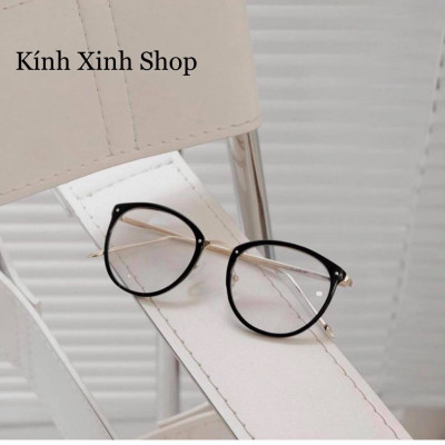 Kính Mắt Tròn Kim Loại Thời Trang Cao Cấp Cho Nữ