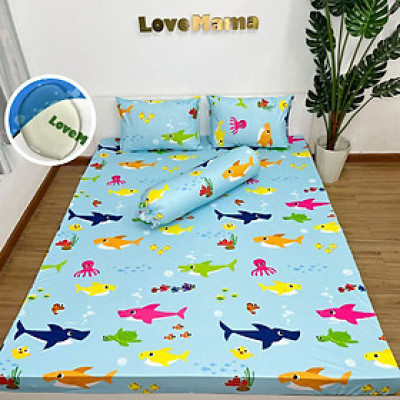 Ga chống thấm Cotton Cao Cấp LoveMama loại 1 chính hãng mềm mại thoáng mát