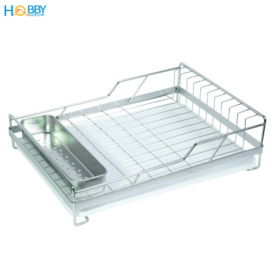 Kệ chén đa năng kèm ống đũa inox 304 Hobby home decor KC8