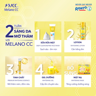 Sữa rửa mặt dưỡng trắng Melano CC Deep Clear Enzyme Face Wash 130g