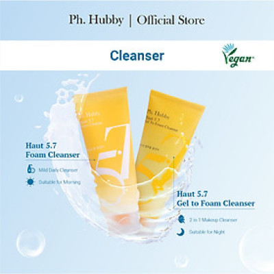 Sửa rửa mặt thuần chay tạo bọt Ph Hubby Haut 5.7 Foam Cleanser 150ml