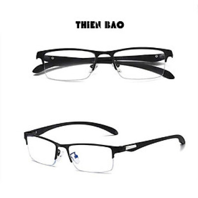 Gọng kính thời trang NAM NỮ 0 độ ( Có bán độ lão thị, viễn thị trung niên) nửa viền thể thao cực đẹp KT17 tròng Nhật bản cao cấp loại I nhẹ nhàng thoải mái