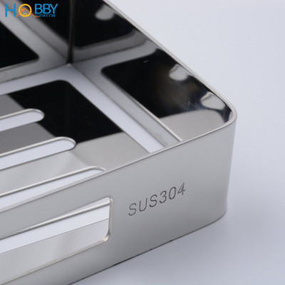 Kệ chữ nhật để đồ nhà tắm dán tường inox 304 Hobby Home Decor KCN1