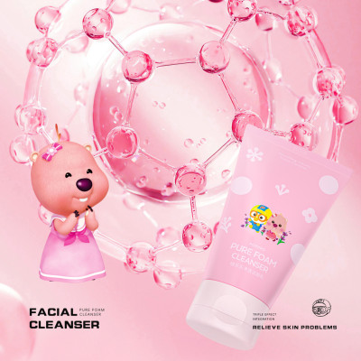 Sữa rửa mặt cho bé tuổi dậy thì Pororo Pure Foam Cleanser Hàn Quốc 120g