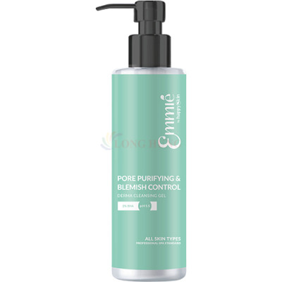 Gel rửa mặt sạch sâu và kiểm soát mụn Emmié Pore Purifying & Blemish Control Derma Clean Gel (180ml) - Hàng chính hãng