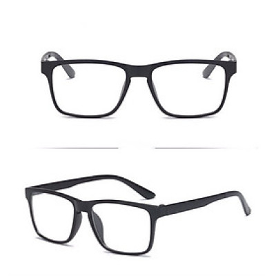  Kính Clip On, Gọng Kính Cận Mắt Vuông To Unisex Kèm Tròng Râm Đa Năng