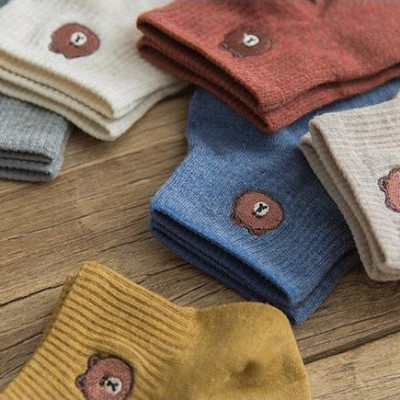 Combo 10 đôi tất gấu brown cổ ngắn