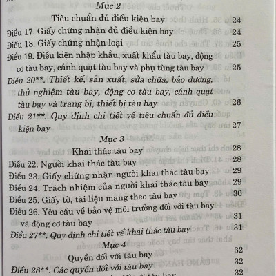 Luật Hàng Không Dân Dụng Việt Nam ( Hiện Hành) ( Sửa Đổi, Bổ Sung Năm 2013, 2014, 2023 )