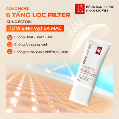 Combo 4 dưỡng da cơ bản và chống nắng Sắc Ngọc Khang [Nước tẩy trang 145ml + Sữa rửa mặt 100g + Nước hoa hồng 145ml + Kem chống nắng 50g]
