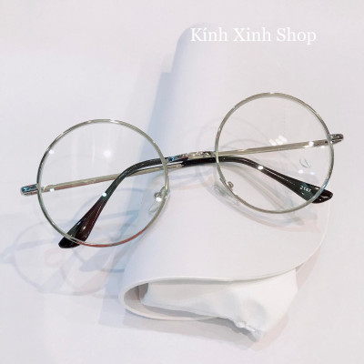 Kính Thời Trang Mắt Tròn Unisex Kim Loại