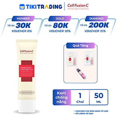 Kem Chống Nắng Cho Da Nhạy Cảm Cell Fusion C Derma Relief Sunscreen SPF50+/PA++++ 