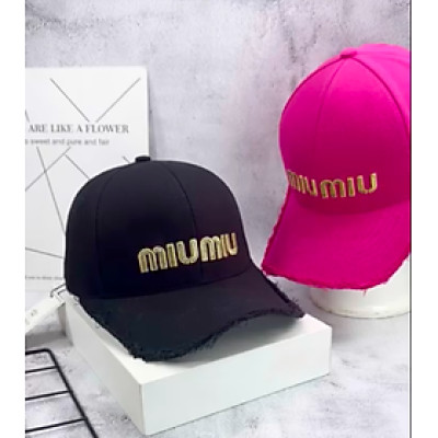 Nón kết, mũ lưỡi trai Miumiu phối vải kaki form chuẩn thời trang cao câp cực ngầu