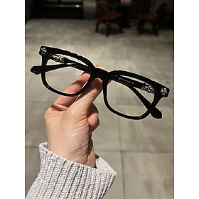 Kính nam nữ gọng Mắt vuông unisex họa tiết