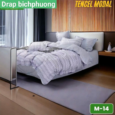 Bộ Chăn Ga Gối Tencel Modal Cao Cấp/ Chất Liệu Siêu Mềm Mịn Mát An Toàn Với Mọi Làn Da.