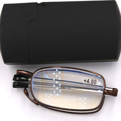 Kính lão gọng xếp màu nâu 4 độ_nữ