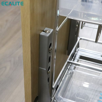 Kệ đựng gia vị, muỗng đũa, chai lọ Pull-out Ecalite EL-GS400 - Hàng Chính Hãng