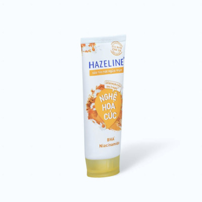 Sữa Rửa Mặt HAZELINE Giúp Giảm Mụn Nghệ Hoa Cúc (Tuýp 100g)