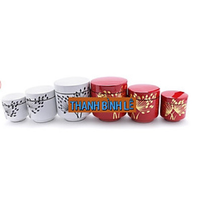Hủ trà sơn mài nhiều size thích hợp đựng trà, trang trí, làm quà tặng,...