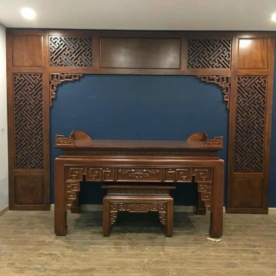 Sập thờ,án gian,hoành phi câu đối,tủ thờ. Nhận đặt hàng theo yêu cầu.!