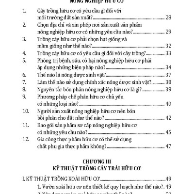 Kỹ Thuật Trồng Cây Ăn Trái Và Cây Lương Thực Hữu Cơ (Tái bản 2024)